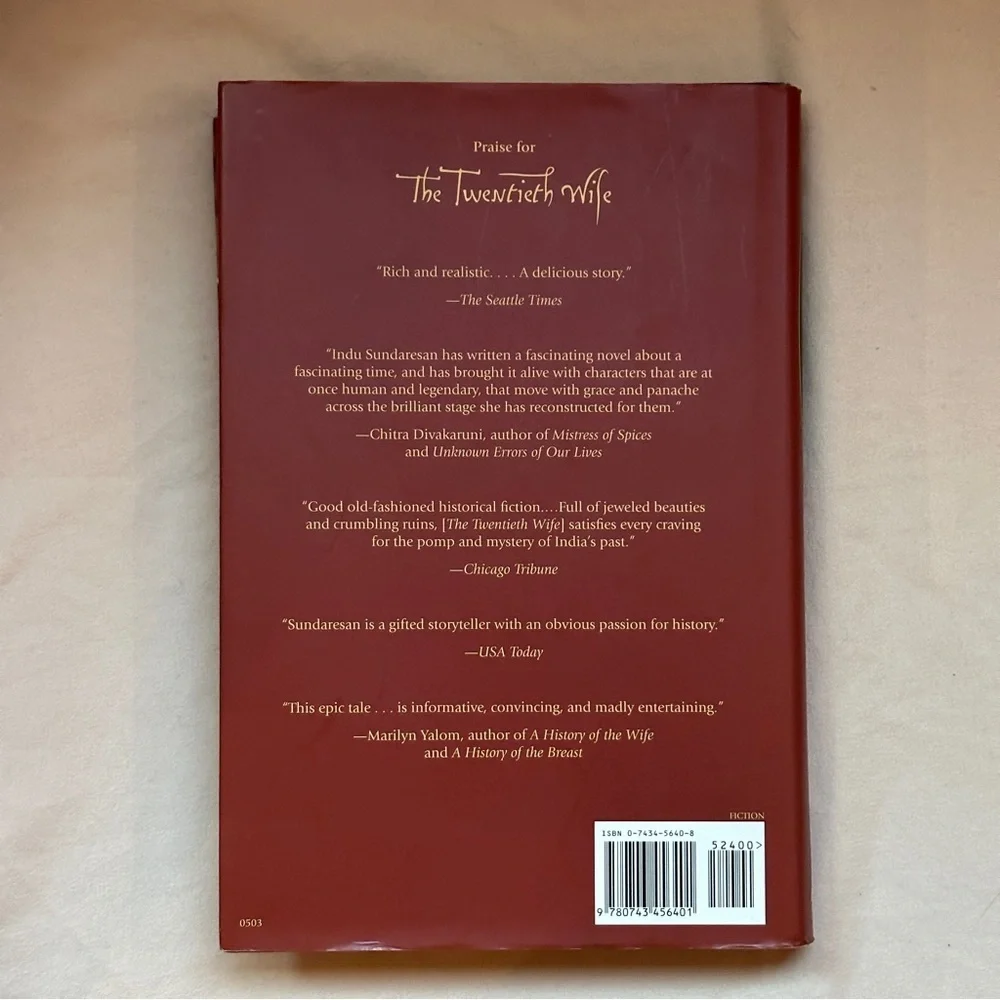 The Feast of Roses by Indu Sundaresan | Historical Fiction | Hardcover Book - Picture 6 of 7